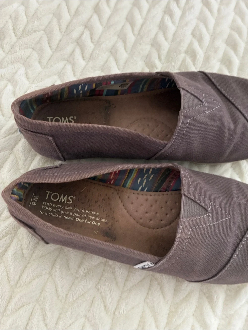 TOMS Women's Canvas Slip-On Shoes - Brown
